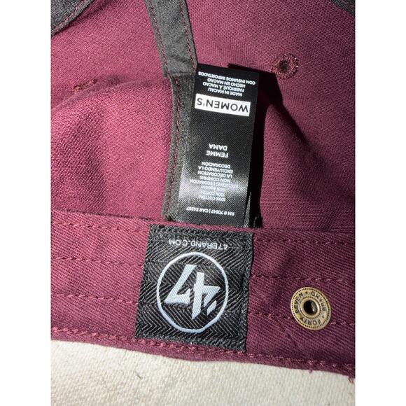 47 Brand Harvard Crimson Women’s Dad Hat Maroon Adjustable Strapback - Picture 6 of 8